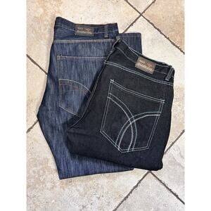 red diamond jeans Men’s 40x32 Set Of‎ 2 Embroidered Pockets